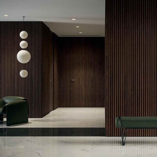 Porta da interno - Filomuro Strips Wood - GAROFOLI - in legno / battente / contemporanea