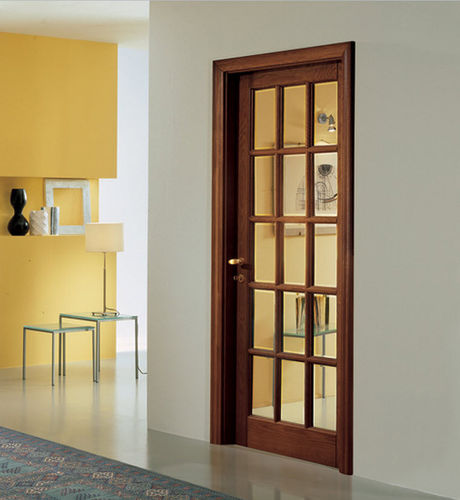 Porta da interno - CLASSICA : 15V  - GAROFOLI - in legno / battente / semivetrata