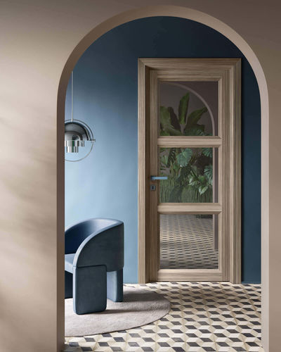 Porta da interno - CLIMB - GAROFOLI - in laminato / scorrevole / a bilico con asse laterale