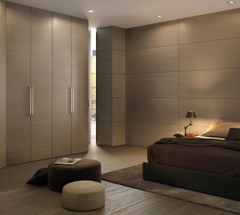 Armadio contemporaneo - BISYSTEM - GAROFOLI - in legno / con ante battenti