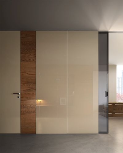 Porta da interno - BiSystem: Biglass+Biplan - GAROFOLI - in vetro / scorrevole / vetrata