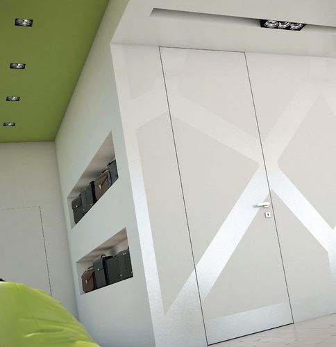 Porta da interno - FILOMURO tinteggiabile a soffitto - GAROFOLI - in legno / battente / senza vetri