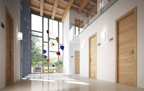 Porta da interno - Gdesign REI 60: 2F - GAROFOLI - in legno / battente / senza vetri