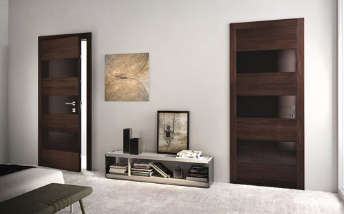 Porta da interno - Sovrana: mod. Biplus - GAROFOLI - in rovere / battente / senza vetri