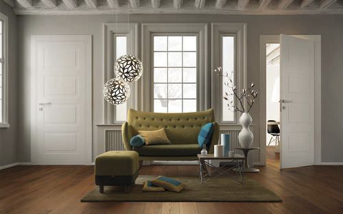 Porta da interno - Miraquadra: Mod. 3B - GAROFOLI - in legno / battente / senza vetri
