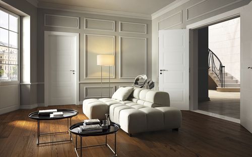 Porta da interno - Miraquadra: Mod. 4B - GAROFOLI - in legno / battente / senza vetri