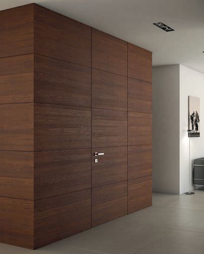 Porta da interno - FILOMURO A SOFFITTO ROVERE TABACCO - GAROFOLI - in legno / battente / senza vetri