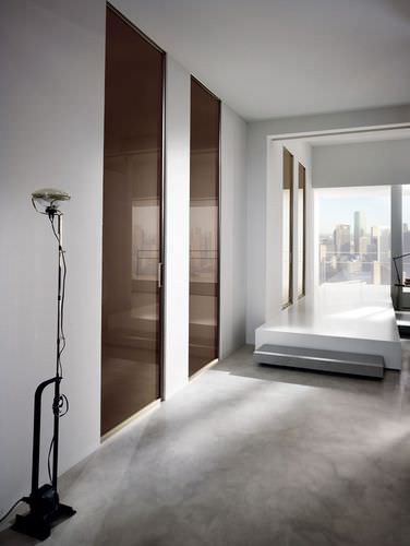 Porta da interno - Gdesigner: Mod. 1M2007 - GAROFOLI - in vetro / battente / vetrata