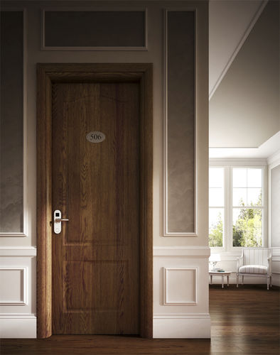Porta da interno - REI 30 versione rovere - GAROFOLI - in legno / battente / senza vetri
