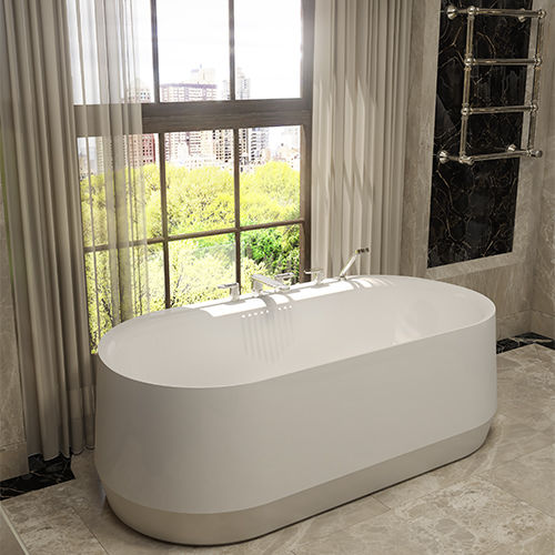 Vasca da bagno ovale - CORVAIR - THG Paris - da appoggio / per ambiente abitativo / in composito