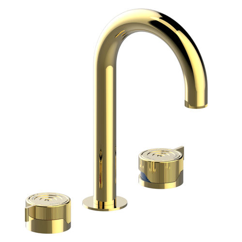 Miscelatore doppio comando per lavabo - ZOOM.7 - THG Paris - da appoggio / in metallo cromato / da bagno