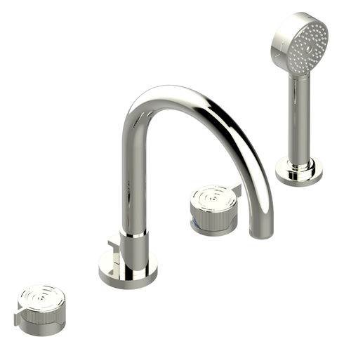 Miscelatore doppio comando per vasca - ZOOM.7 - THG Paris - da appoggio / in metallo cromato / da bagno