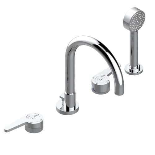 Miscelatore doppio comando per vasca - ZOOM.12 - THG Paris - da appoggio / in metallo cromato / da bagno