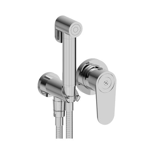 Miscelatore per bidet - ZOOM.12 - THG Paris - da parete / in metallo cromato / da bagno
