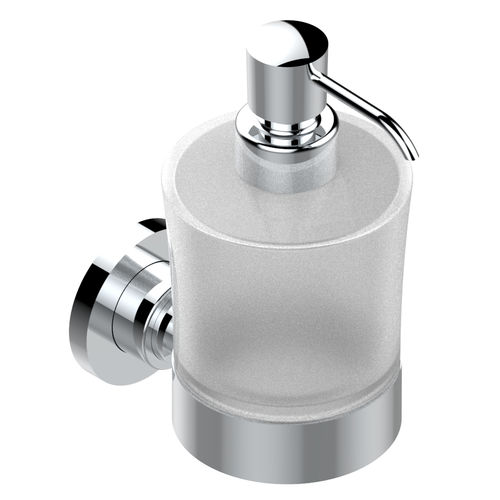 Distributore di sapone per uso residenziale - ZOOM.12 - THG Paris - da parete / in metallo cromato / manuale