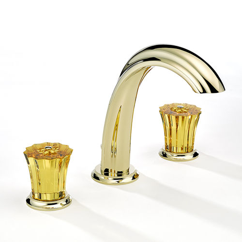 Miscelatore per lavabo - RIM - THG Paris - da appoggio / in metallo / in cristallo