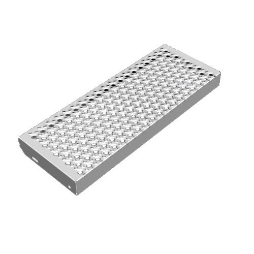 Gradino in acciaio galvanizzato - UNIVERSAL - GRAEPEL - antiscivolo