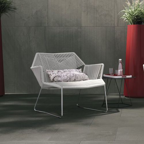 Piastrella in gres porcellanato - CORE SHADE : ASHY CORE - Fiandre - levigata / da interno / da esterno