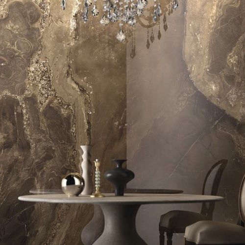 Piastrella in gres porcellanato - PRECIOUS STONES : FRAPUCCINO - Fiandre - da interno / da parete / rettangolare