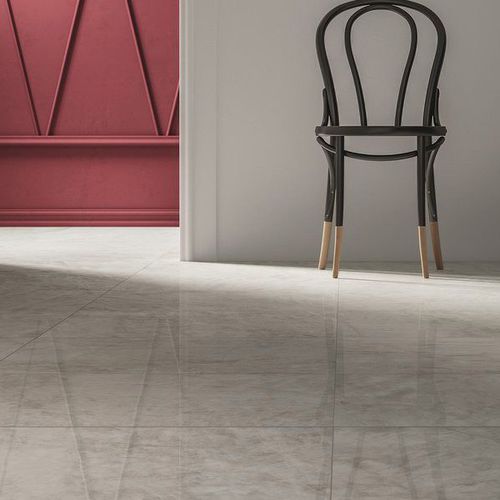 Piastrella in gres porcellanato - MARBLE LAB : QUARZO GREIGE - Fiandre - levigata / da interno / per pavimento