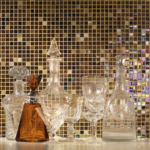 Piastrella aspetto mosaico - VELIA - GRESPANIA CERAMICA - in gres porcellanato / a rilievo / lucida