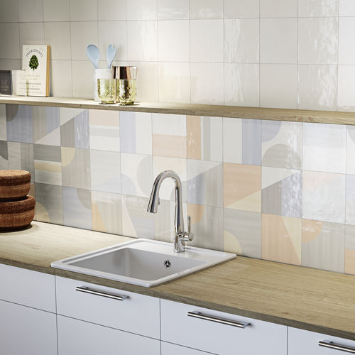 Piastrella in gres porcellanato - GRAO - GRESPANIA CERAMICA - a rilievo / lucida / da interno