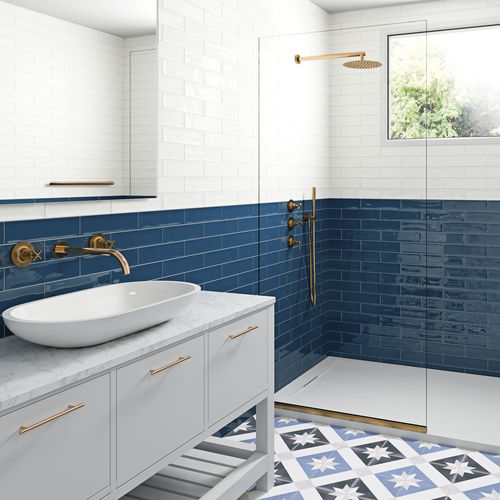 Piastrella in gres porcellanato - GRACIA - GRESPANIA CERAMICA - a rilievo / lucida / da interno