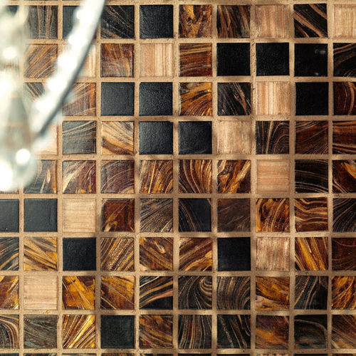 Piastrella aspetto mosaico - CIRENE - GRESPANIA CERAMICA - in gres porcellanato / a rilievo / lucida