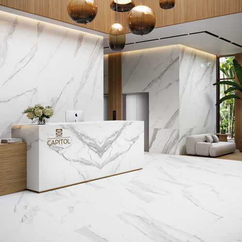 Piastrella in gres porcellanato - COVERLAM ESTATUARIO EXTRA - GRESPANIA CERAMICA - lucida / opaca / levigata
