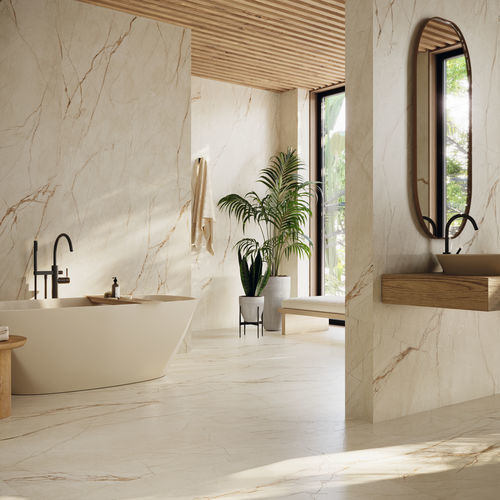 Piastrella in gres porcellanato - COVERLAM CANELA ROMA - GRESPANIA CERAMICA - 3D / finitura naturale / da interno
