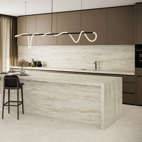 Piano di lavoro in gres porcellanato - TRAVERTINO - GRESPANIA CERAMICA - per uso residenziale / contract / da interno