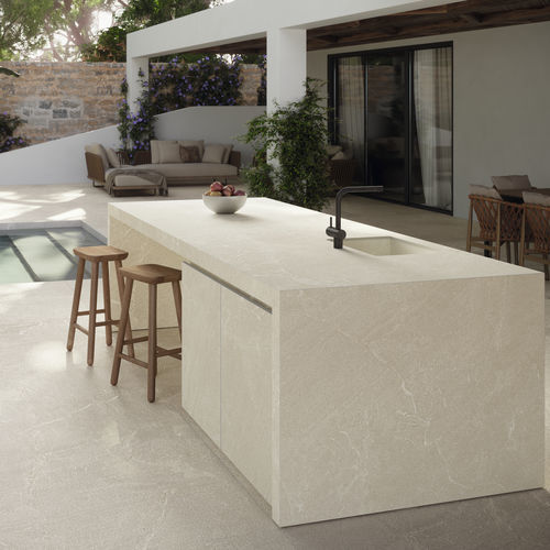 Piano di lavoro in gres porcellanato - COVERLAM TOP - ZARCI - GRESPANIA CERAMICA - per uso residenziale / contract / da interno