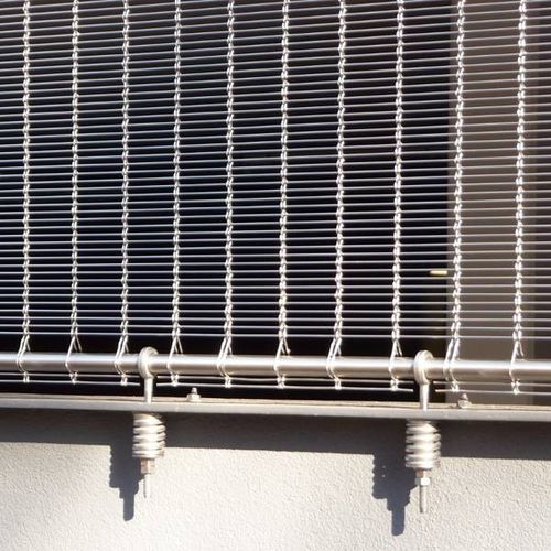 Sistema di fissaggio in metallo - BOTTOM MOUNTING CABLE MESH - HAVER & BOECKER OHG - per rivestimento di facciata / per facciata continua / per muro
