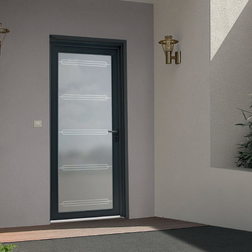 Porta d'ingresso - LUMIÈRE : CAPUCINE - HUET - in PVC / battente / vetrata