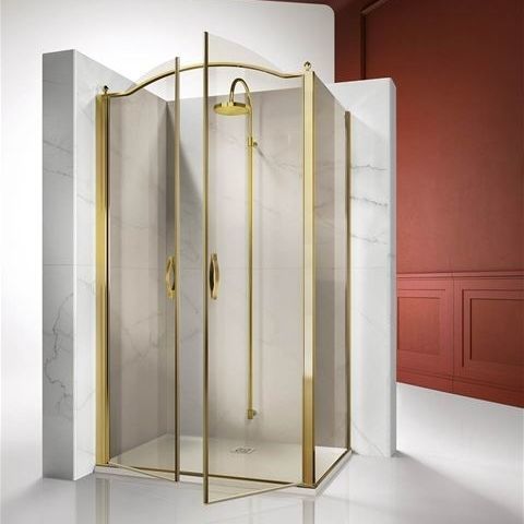 Box doccia in vetro temprato - GOLD : GLB+GLG - VISMARAVETRO - con porta pivotante / d'angolo / contract