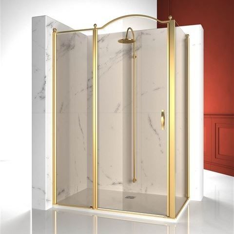 Box doccia in vetro temprato - GOLD : GLZ+GLG - VISMARAVETRO - con porta pivotante / d'angolo / contract