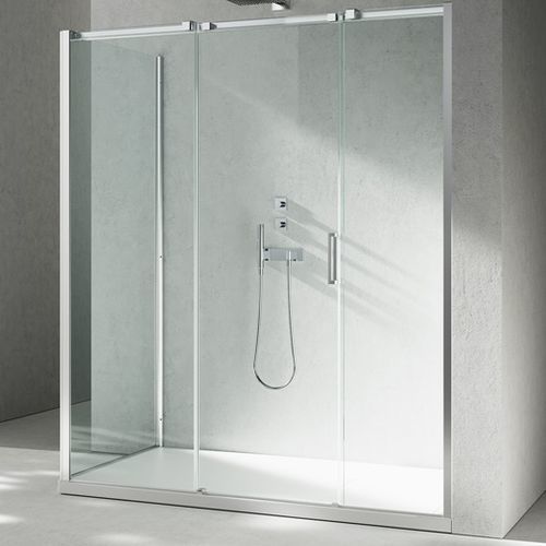 Box doccia in vetro - GLISS : D3+DG - VISMARAVETRO - in ghisa di alluminio / a porte scorrevoli / d'angolo