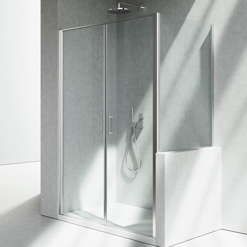 Box doccia in vetro - LINEA : LB+LP - VISMARAVETRO - in alluminio / con porta pivotante / d'angolo
