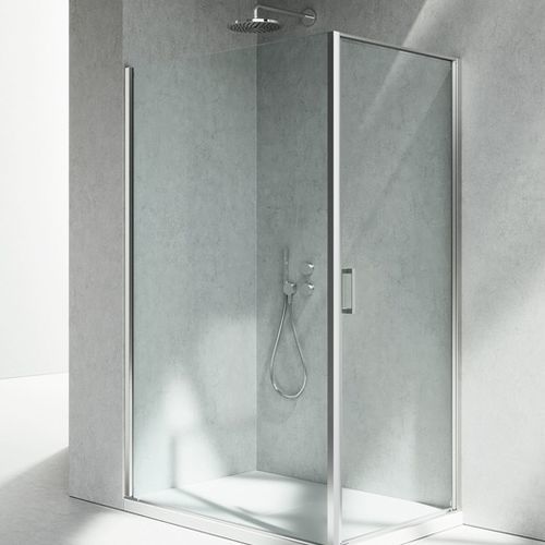 Box doccia in vetro - LINEA : LN+LG - VISMARAVETRO - con porta pivotante / d'angolo / per uso residenziale