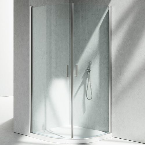 Box doccia in vetro - LINEA : LT 80  - VISMARAVETRO - con porta pivotante / d'angolo / per uso residenziale
