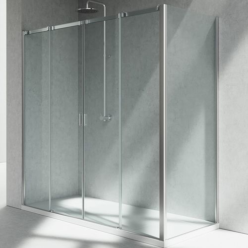 Box doccia in vetro - SERIE 8000 : C4+CG - VISMARAVETRO - con porta scorrevole / d'angolo / per uso residenziale