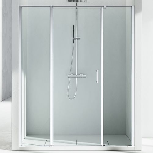 Box doccia in vetro - LINEA : LM  - VISMARAVETRO - con porta pivotante / a nicchia / per uso residenziale