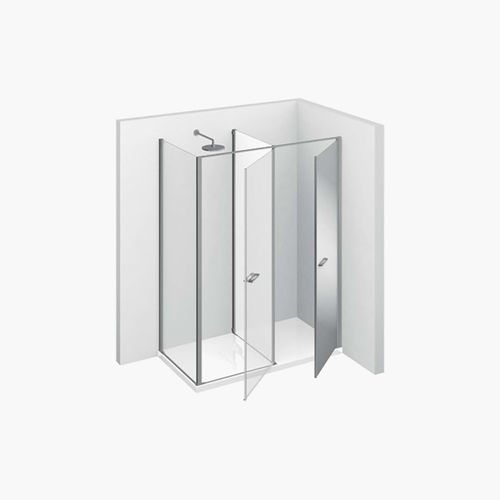 Box doccia multifunzione - TWIN : T14 - VISMARAVETRO - in vetro temprato / con rivestimento in vetro temperato / con sportello battente