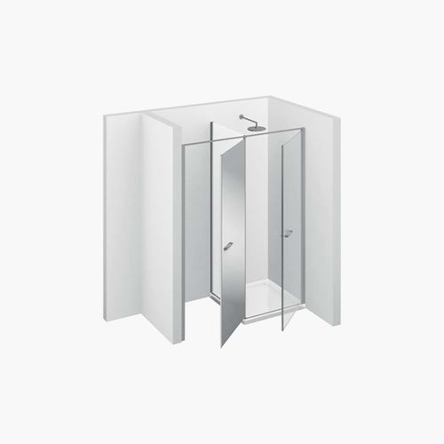 Box doccia multifunzione - TWIN : T31 - VISMARAVETRO - in vetro temprato / in vetro laccato / con sportello battente