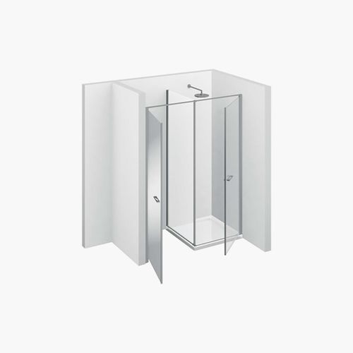 Box doccia multifunzione - TWIN : W31 - VISMARAVETRO - in vetro temprato / in vetro laccato / con sportello battente
