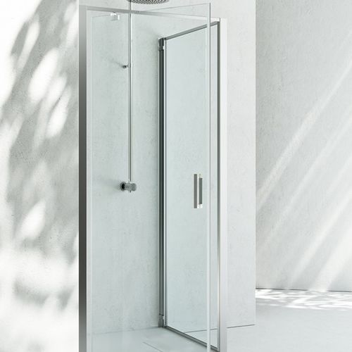 Box doccia in vetro - JUNIOR : GA+GF  - VISMARAVETRO - con porta pivotante / d'angolo / vetro trasparente