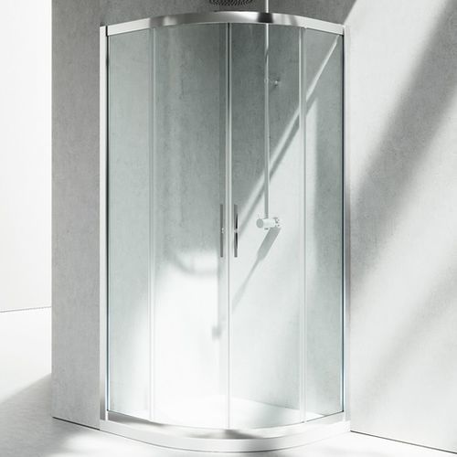 Box doccia in vetro - SERIE 7000 : ZT - VISMARAVETRO - con porta scorrevole / curvo / vetro trasparente