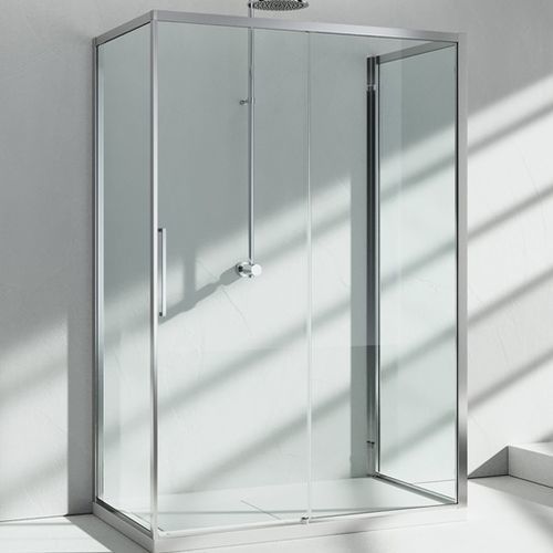 Box doccia in vetro - SERIE 7000 : ZG+ZQ+ZF - VISMARAVETRO - con porta scorrevole / rettangolare / per uso residenziale