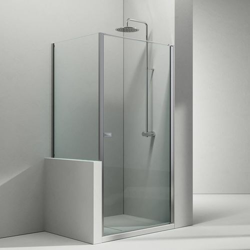 Box doccia in vetro - KN+KP - VISMARAVETRO - in alluminio / con porta pivotante / rettangolare