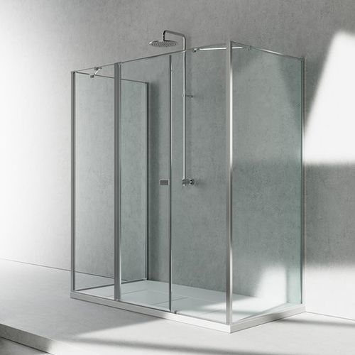 Box doccia in vetro - KG+KM+KG - VISMARAVETRO - in alluminio / con porta pivotante / fisso
